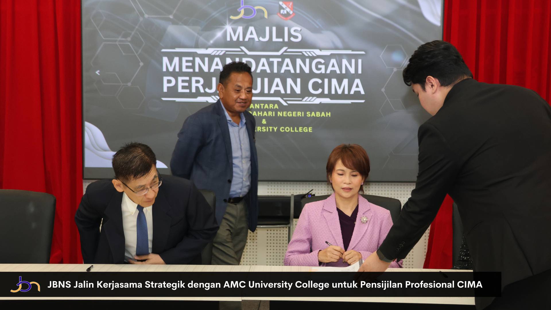 JBNS Jalin Kerjasama Strategik dengan AMC University College untuk Pensijilan Profesional CIMA